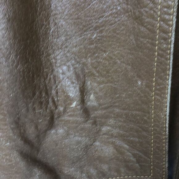 Vintage leather trenchcoat   - Picture 3 of 8